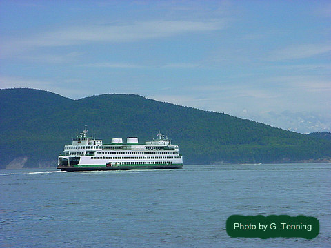 Washington State Ferry Crossing Rosario Strait